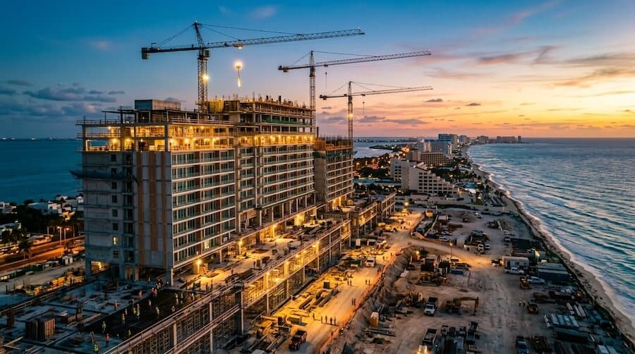 Avance de Obra aérea en Cancún #4