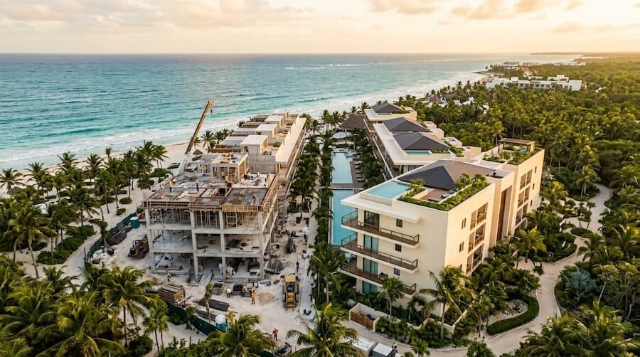 Avance de Obra aérea en Cancún #6