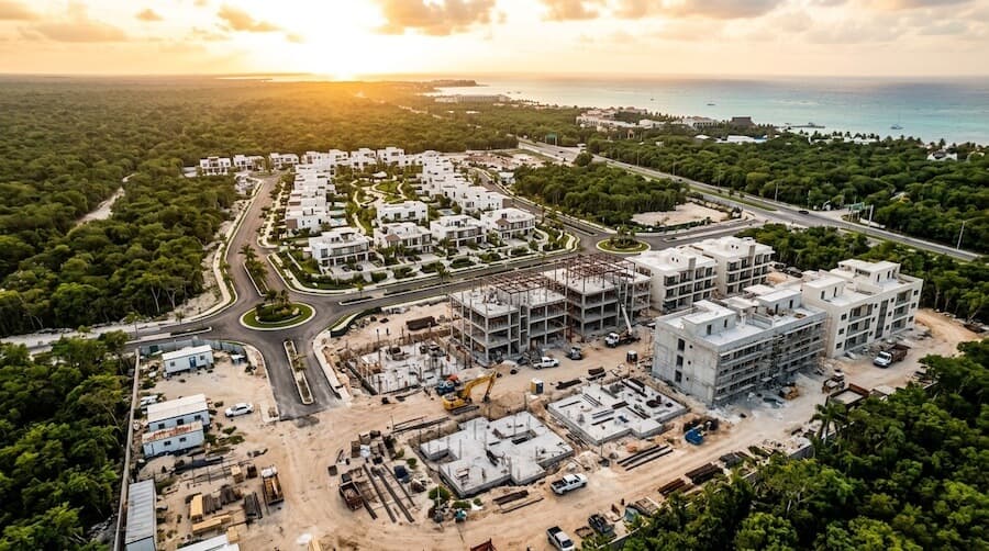 Avance de Obra — fotografía aérea 10 en Cancún
