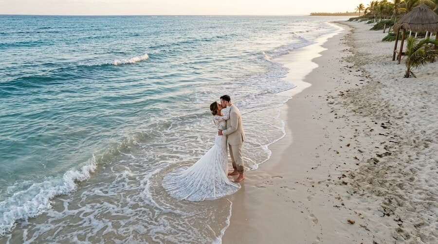 Bodas aérea en Cancún #2