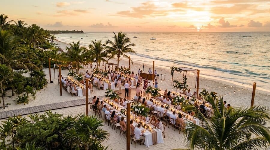 Bodas aérea en Cancún #3
