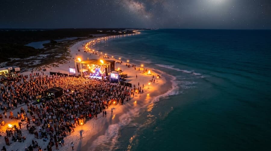 Conciertos — fotografía aérea 9 en Cancún