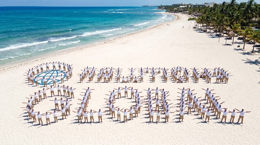 Fotografía Grupal aérea en Cancún #1