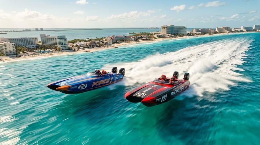 Yates y Barcos — fotografía aérea 10 en Cancún